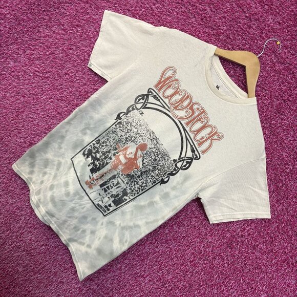 Woodstock Crowd Pleasing Playing Split dye Tee size small - Picture 3 of 5